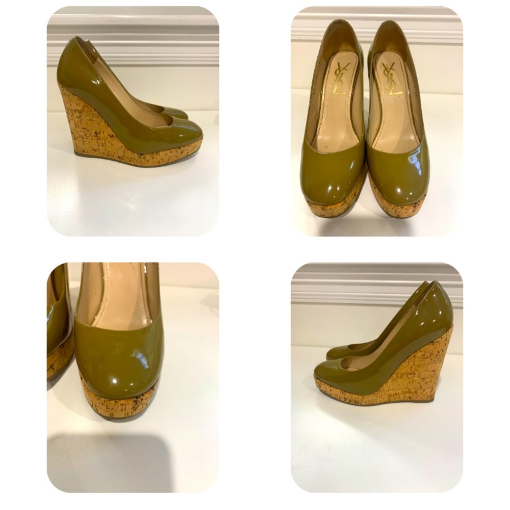 YSL cork wedges- lightly worn, can send more pics if needed.